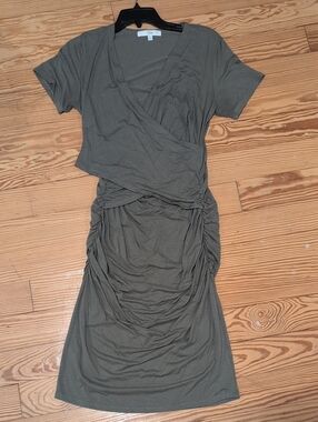 Sage Green Ripe Maternity and Nursing Dress Size L